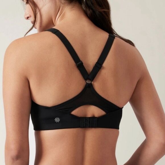 Athleta Advance Sports Bra Black Size 34DD High Impact Compression Adjustable - Picture 1 of 7